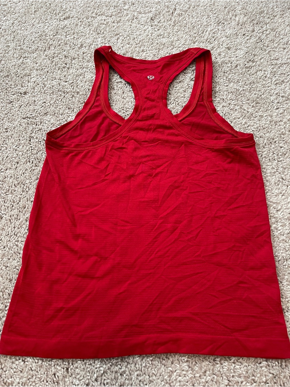 Lululemon Red Swiftly Racerback Tank Top Size 4 - Picture 3 of 4